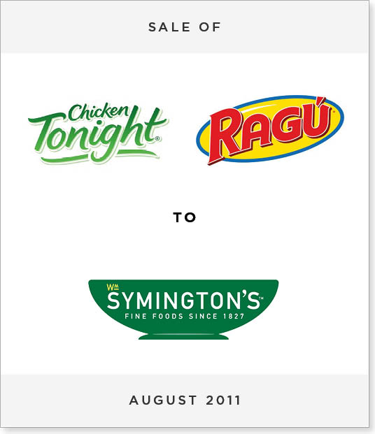 TombstoneV244-1 Disposal of Ragu & Chicken Tonight to Symington's