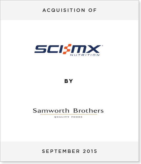 TombstoneV29 Acquisition of Sci-MX Nutrition by Samworth Brothers
