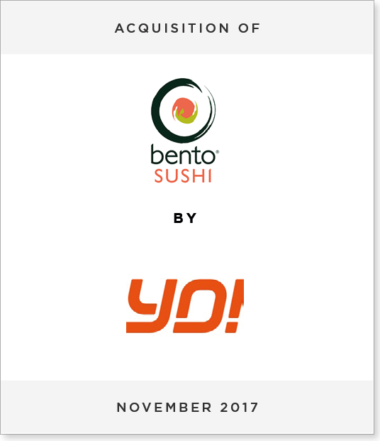 TombstoneV3 Acquisition of Bento Sushi by YO! Sushi