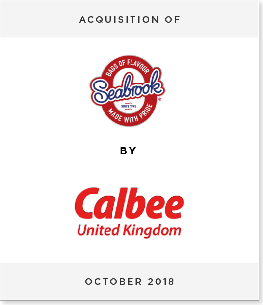 TombstoneV3-2 Acquisition of Seabrook Crisps Ltd by Calbee (UK) Ltd