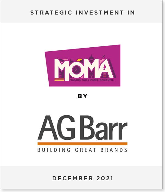 MOMA_AGBarr Strategic Investment in MOMA by AG Barr