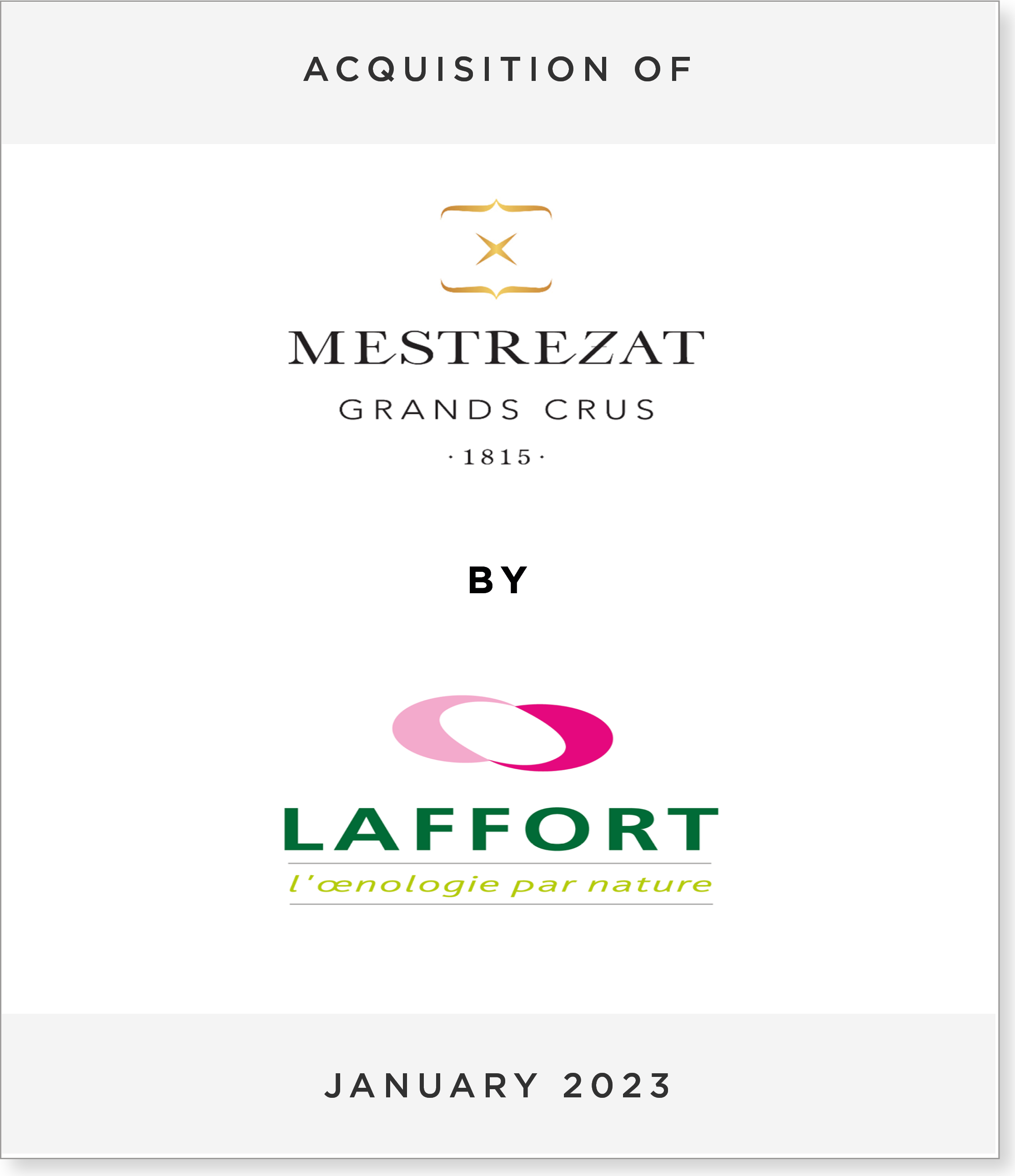 Mestrezat_Laffort- Acquisition of Mestrezat Grand Crus by Laffort