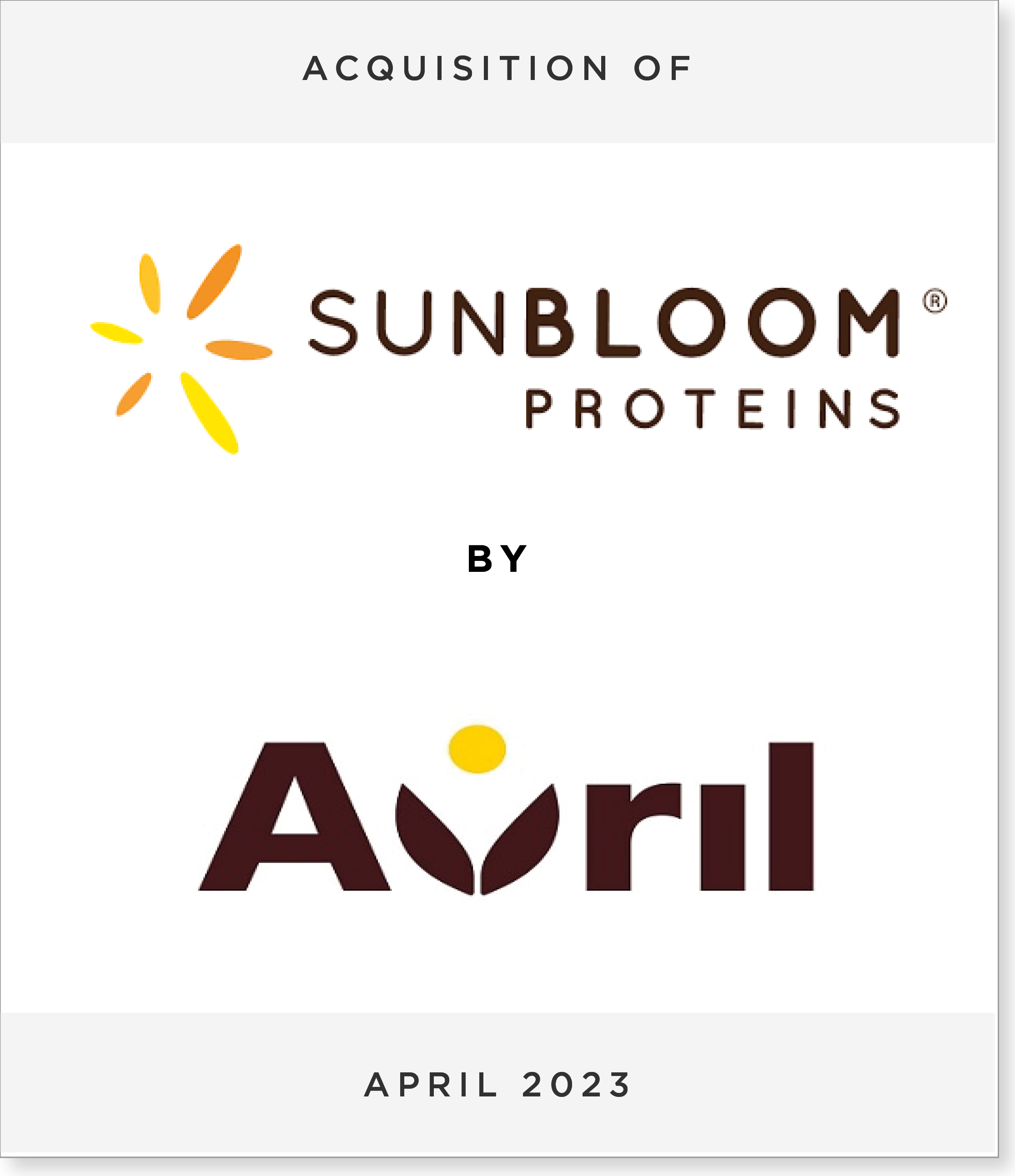 Sunbloom_GroupeAvril_DRAFT Acquisition of Sunbloom Proteins by Avril