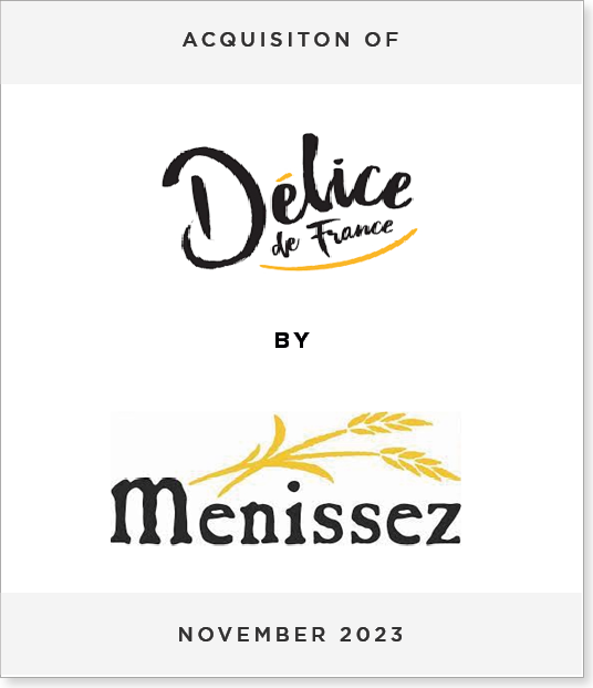 DeliceDeFrance_Menissez Acquisition of Délice de France by FLM, the holding company of Laurent Menissez